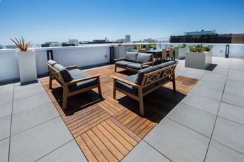 Rooftop deck with ocean views